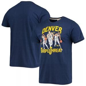 Homage Denver Nuggets “Triple Threat” Graphic T-Shirt Unisex Size M NBACore